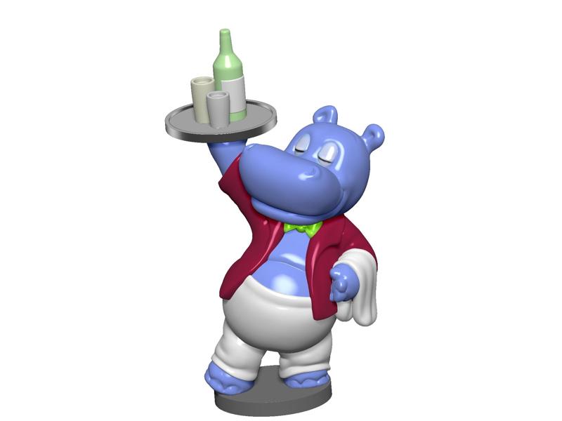 HIPPO WILLI WIRBELWIND FOR 3D PRINT STL