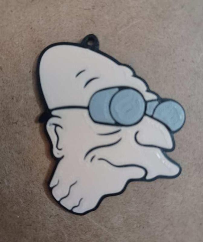 Professor Hubert Farnsworth Keychain - Futurama Character