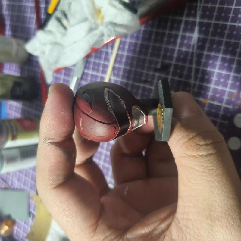 Art Toy Helmet Zyuranger Red Ranger Helmet 3D Printing File