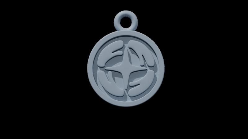 Arknights Keychain Primal Caster Icon - 3D Printable STL File