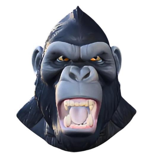 Roaring Gorilla Bust