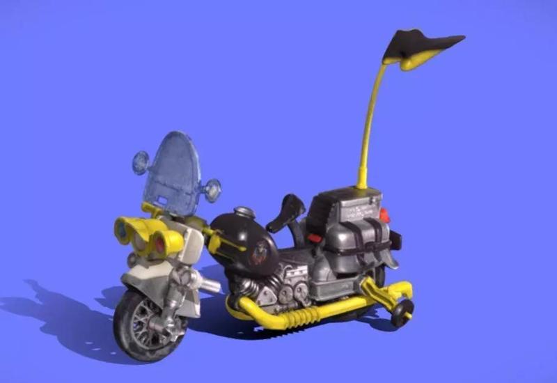 80s POLICE-ACADEMY BIKE - 3D SCAN
