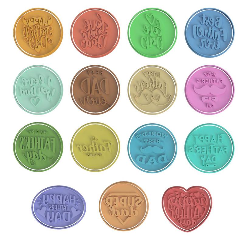 Father's Day Cookie Cutter Mega Set of 15 (Personal Use Only)