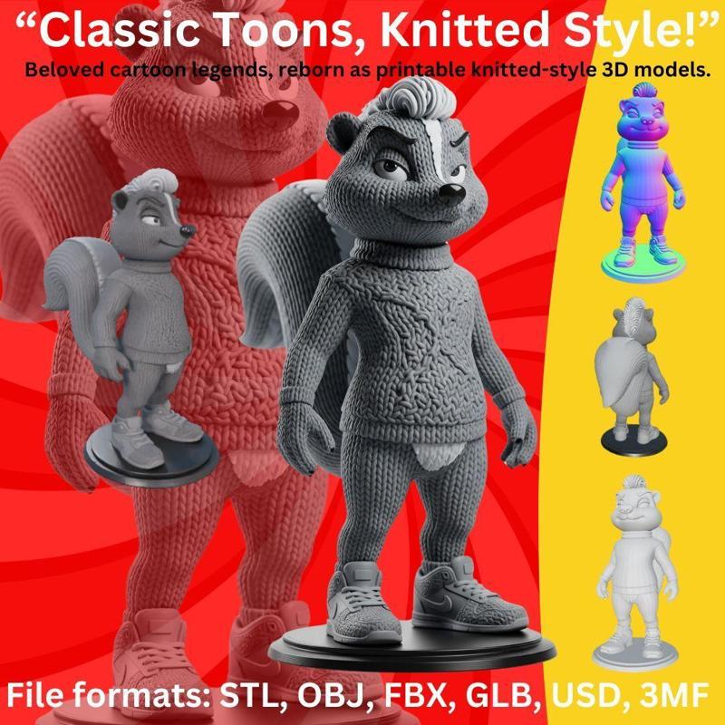 Stylized Skunk Streetwear Figure