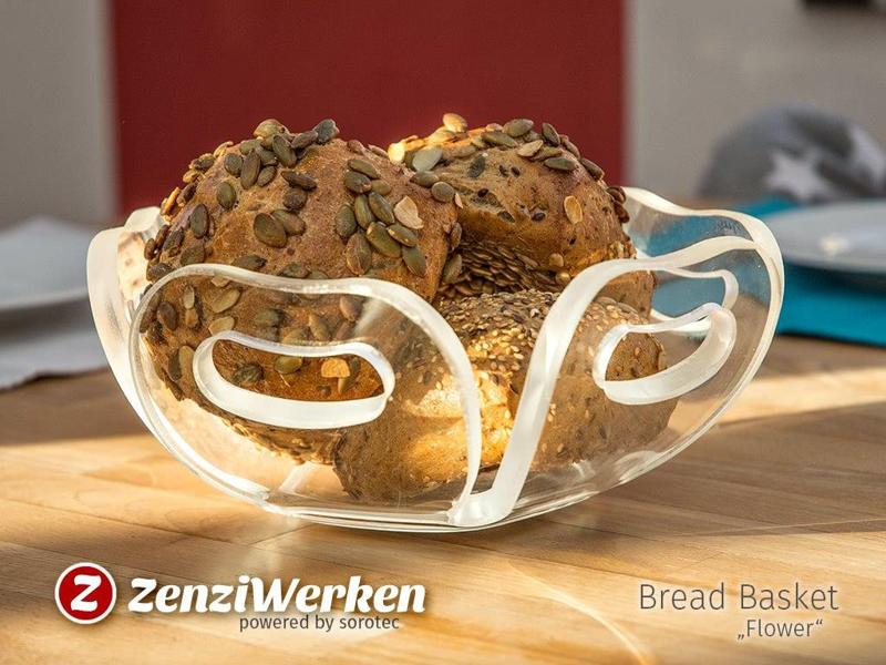 Bread Basket "Flower" cnc/laser