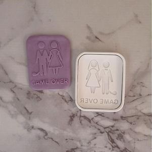 "Game Over Wedding" Cookie Cutter