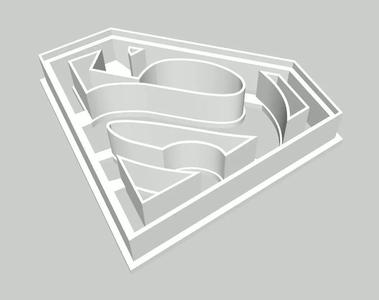 Superman Logo Cookie and Fondant Cutter