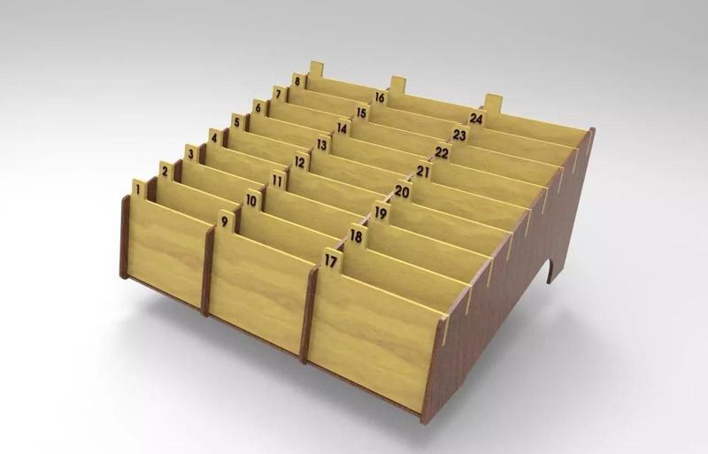 Multi Cell Phone Rack 24 Laser Cut