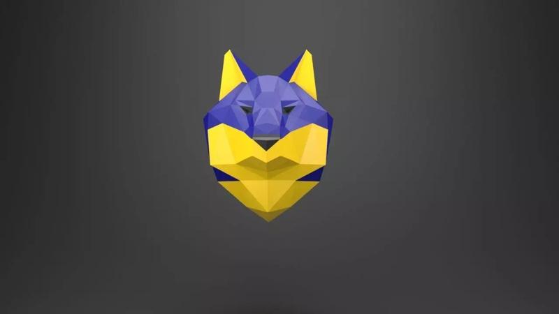 Wolf head   Papercraft