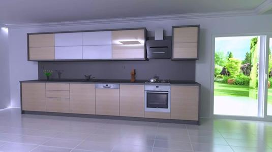 Modern in 3d kitchen from Adeko and render by adeko