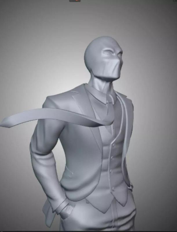 Mister Knight Moon Knight 3d model figure Marvel