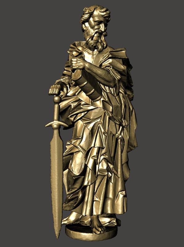 Saint Paul (Wood scultpture scanned)