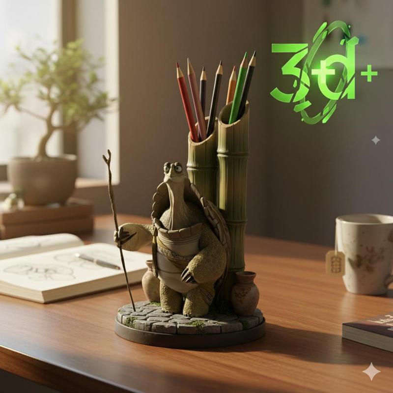 🐢 Maestro Oogway Pencil Holder - 3D Design