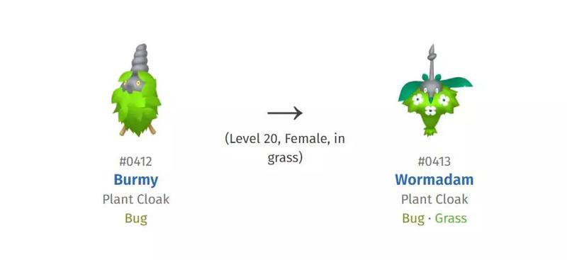 412 BURMY PLANT CLOAK 413 WORMADAM PLANT CLOAK HIGH-RES POKEMON