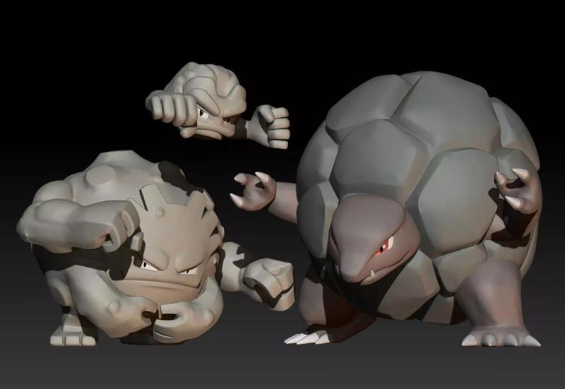 Pokemon Geodude Graveler Golem