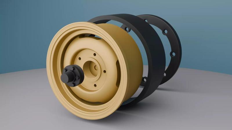 RC Camel Trophy Beadlock Rims with caps