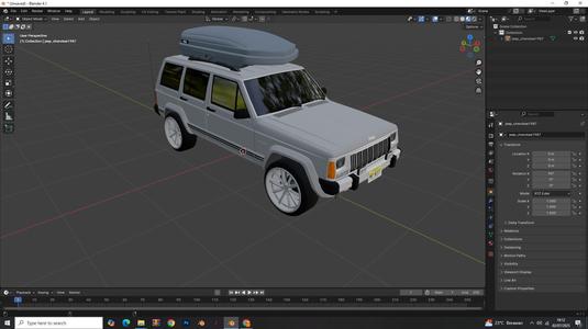 JEEP CHEROKE 1987 3D CAR