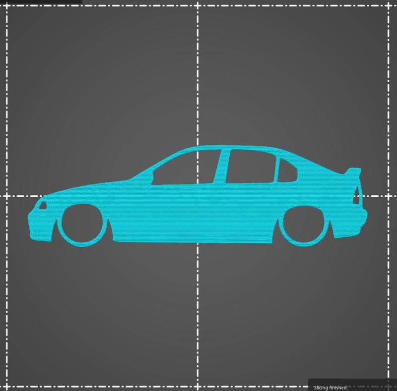 MG ZS Rover 45 5 door hatch silhouette key