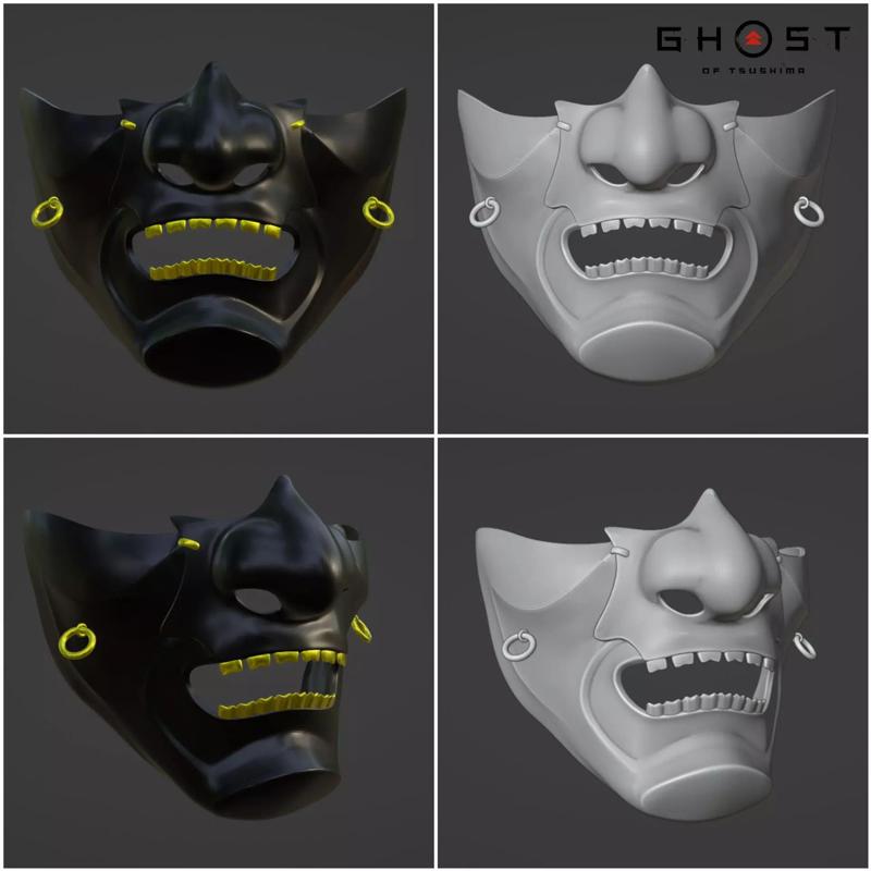 Jin Sakai  mask - Majestic samurai clan from Ghost of Tsushima