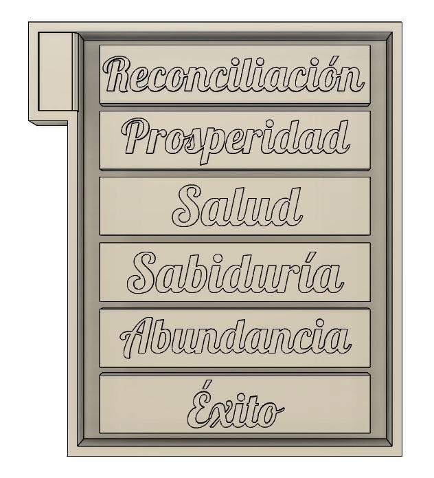 MATRIX FOR CHRISTMAS CANDLE MOLD