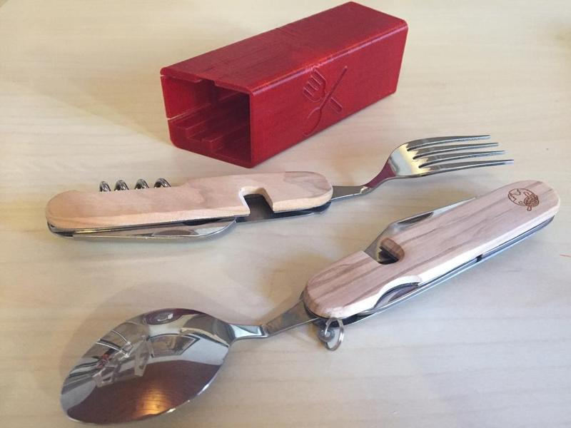 Camping multifunctional cutlery case