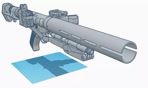 Death Trooper E-11D 3D Printable Blaster
