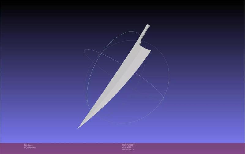 Bleach Ichigo Zangetsu Shikai Sword