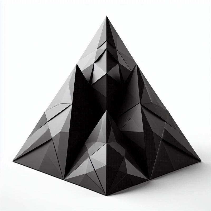 Egyptian Pyramid 3D Print – Ancient Egypt Inspired Decorative Showpiece, Elegant Desk Decor