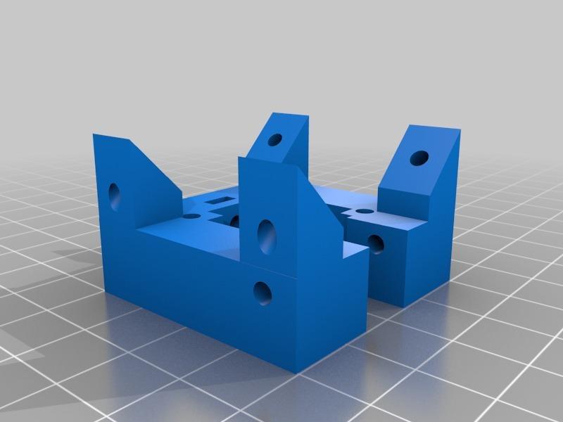 delta carriage - end stop bolt hole added