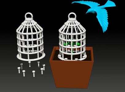 anti-bird cage for marijuana, weed