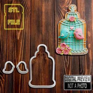 CORTANTE DE GALLETAS - Jaula de pájaros