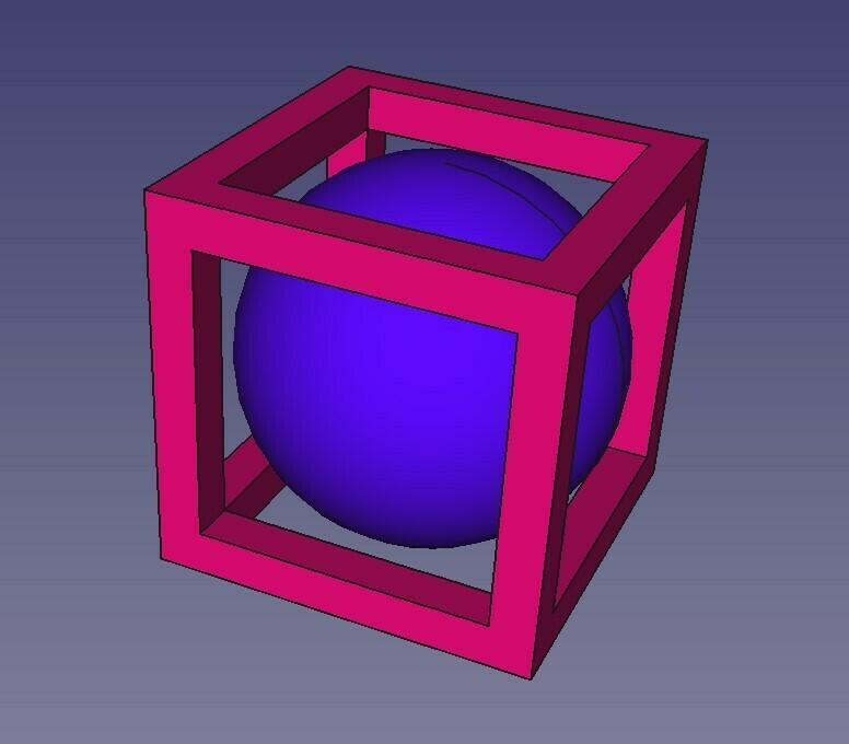 Ball in cage Ilusion // STL file