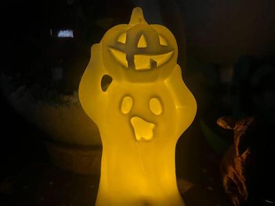 Halloween Ghost with tealight