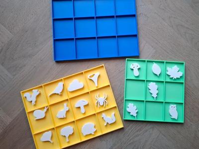 Autumn game with task cards about "direction"