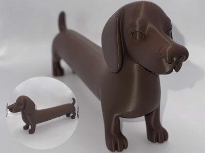 Extra Long Dachshund – Chibi Sausage Dog Figurine