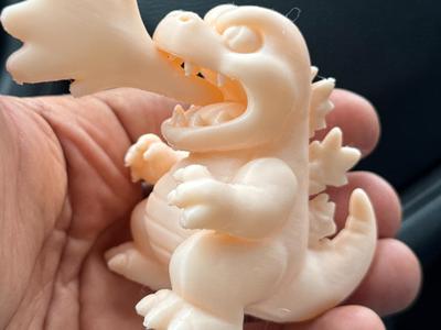 Baby Godzilla Cartoon Style