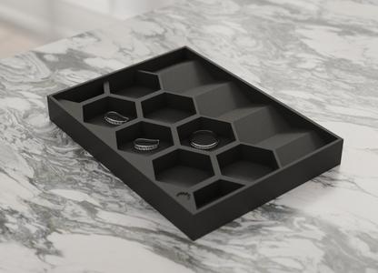 Honeycomb Organizer Tray – Modern 3D Storage