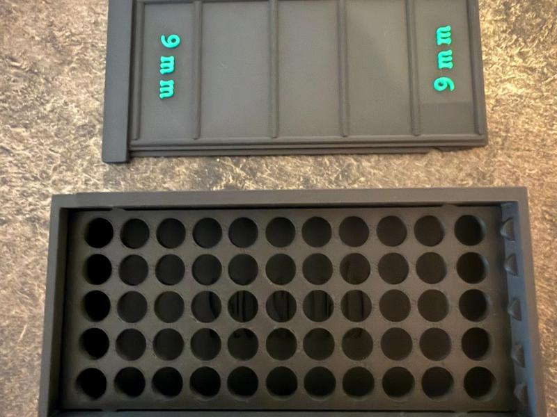 50 Round 9mm Ammo Box