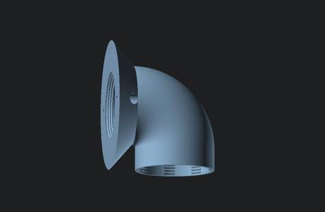 Truma / Dometic 65mm hose straight & 90 degree connector