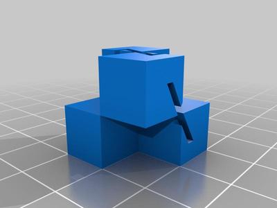 Basic Dual Extrusion Calibration Cube