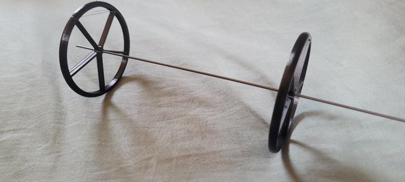 75mm spoke wheel for small RC planes