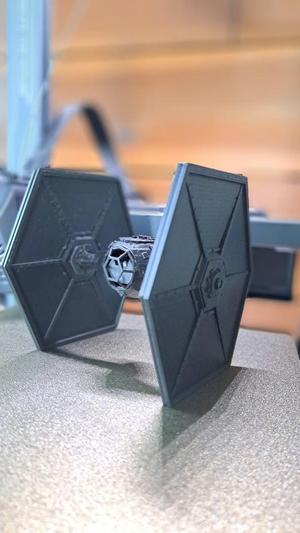 Tie Fighter Glue-up Model
