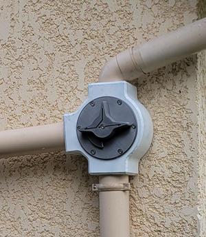 Vanne de récupération eau de pluie ø80 