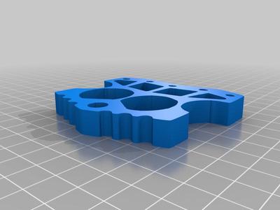 Raidops Angry Caesar Knucks Brass Knuckles/Duster Keychain