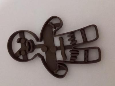 Gingerbread cookie cut