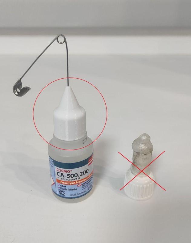 Cap for superglue Cosmofen CA 12 (Cosmo CA-500.200) / Колпачок для суперклея Cosmofen CA 12 (Cosmo CA-500.200)