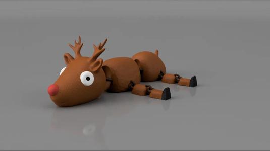 Artiuclated Reindeer   
