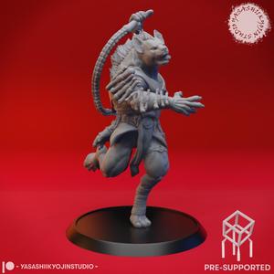 Gnoll - Bone Whip - Tabletop Miniature (Pre-Supported)