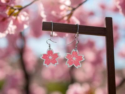 Cherry blossom earrings