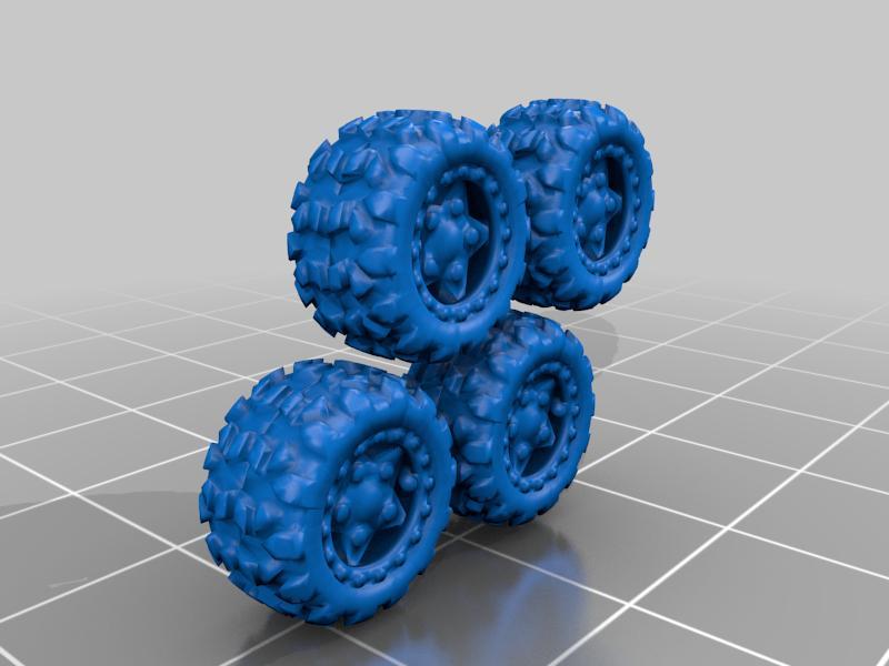 Gaslands 4X 11mm Roxshock Starwheel